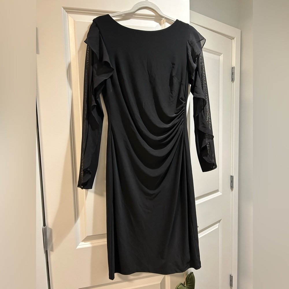Ralph Lauren black long sleeve dress. Size 8